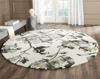 Safavieh Dip Dye 716 Ivory/Charcoal Area Rug Room Scene