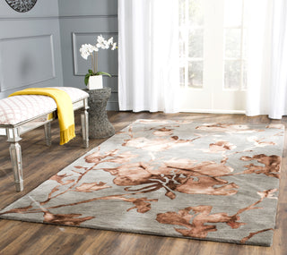 Safavieh Dip Dye 716 Grey/Beige Area Rug Room Scene