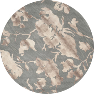 Safavieh Dip Dye 716 Grey/Beige Area Rug Round