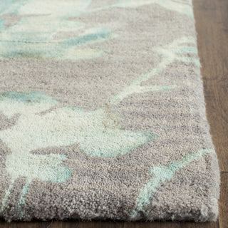 Safavieh Dip Dye 716 Grey/Turquoise Area Rug Detail