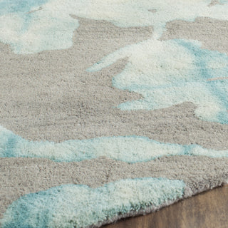 Safavieh Dip Dye 716 Grey/Turquoise Area Rug Detail