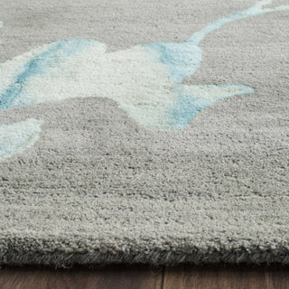 Safavieh Dip Dye 716 Grey/Turquoise Area Rug Detail