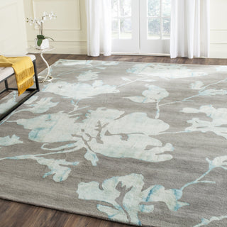 Safavieh Dip Dye 716 Grey/Turquoise Area Rug Room Scene