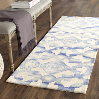 Safavieh Dip Dye 717 Ivory/Blue Area Rug Room Scene Feature