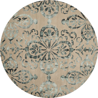 Safavieh Dip Dye 719 Camel/Grey Area Rug Round