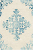 Safavieh Dip Dye 720 Ivory/Light Blue Area Rug 