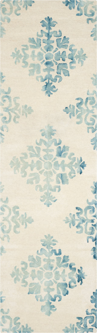 Safavieh Dip Dye 720 Ivory/Light Blue Area Rug Runner