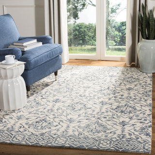 Safavieh Dip Dye 901 Blue/Ivory Area Rug Room Scene Feature