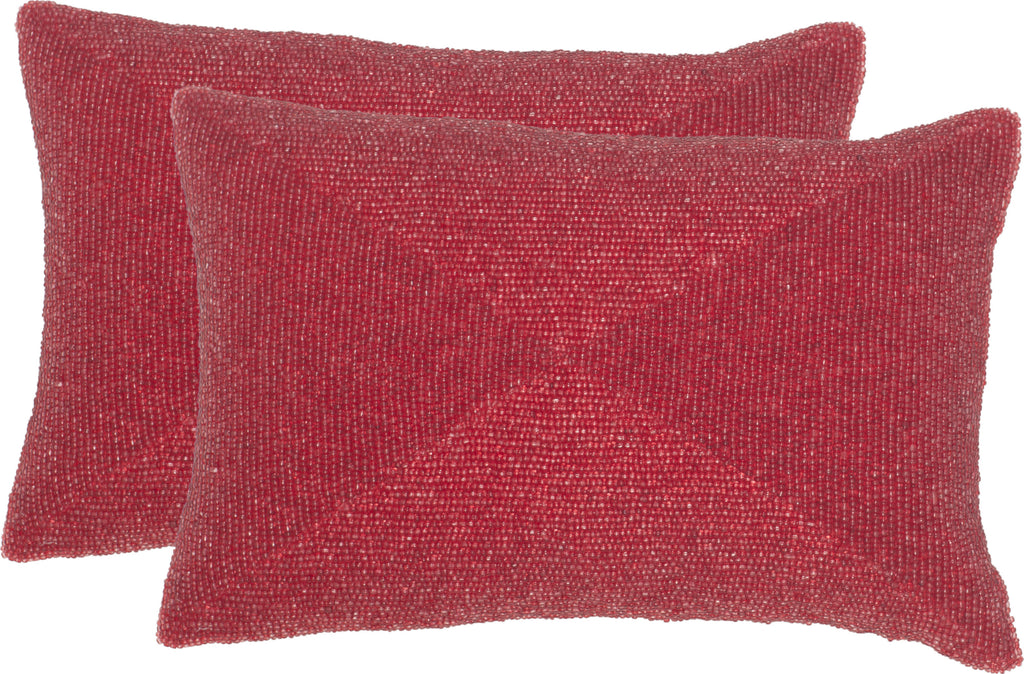 Safavieh Ruby Embellished-Hand-Beaded Satin Red main image