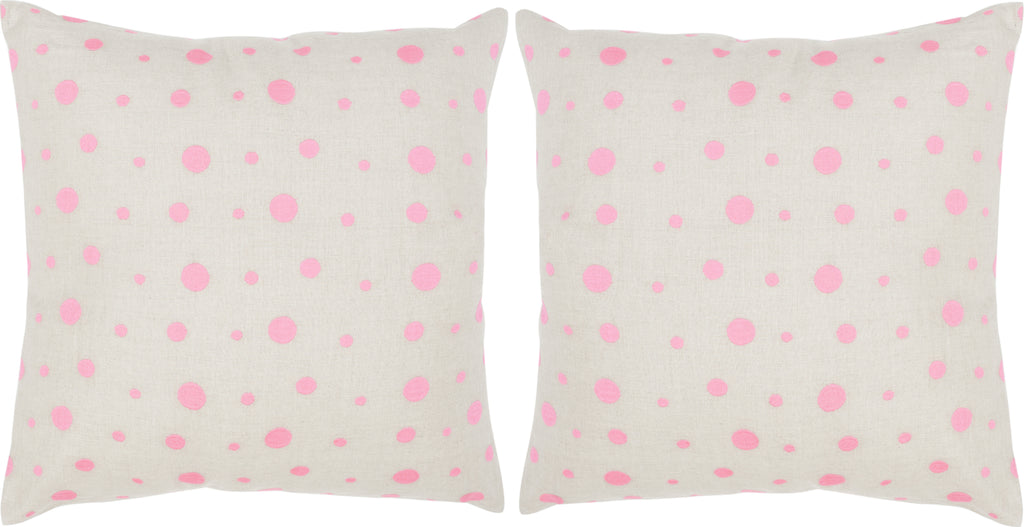 Safavieh Candy Buttons Embroidered-Linen Pink Sugar main image