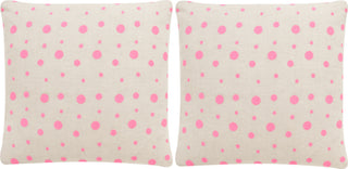 Safavieh Candy Buttons Embroidered-Linen Pink Sugar 