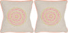 Safavieh Love Knots Embroidered-Linen Neon Rainbow 