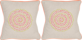 Safavieh Love Knots Embroidered-Linen Neon Rainbow 