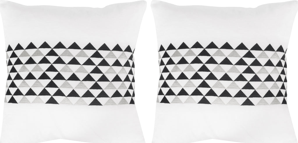 Safavieh Geo Mountain Embroidered-Linen Slate main image