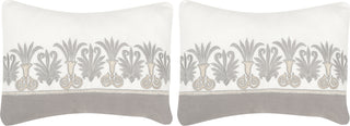 Safavieh Royal Palm Embroidered-Linen Sterling 