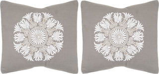 Safavieh Versailles Embroidered-Linen Sterling 