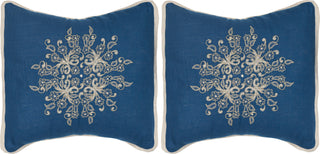 Safavieh Castello Embroidered-Linen Royal Blue 