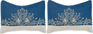 Safavieh Elena Embroidered-Linen Royal Blue 