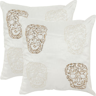 Safavieh Quatre Skull Embellished-Hand-Beaded Gold 