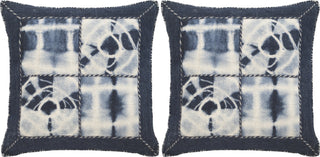 Safavieh Dip-Dye Quartre Patch Printed Patterns-Jute Navy 