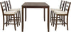 Safavieh Melvin 5 Piece Pub Set Brown and Beige Furniture 