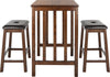 Safavieh Ilana 3 Piece Pub Set Chestnut and Black Furniture 