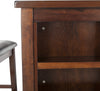 Safavieh Everest 3 Piece Pub Set Mahogany and Black Furniture 