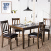 Safavieh Kodiak 5 Piece Dining Set Light Oak and Black Furniture  Feature