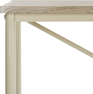 Safavieh Callie Rolling Desk Light Oak and Cream Furniture 