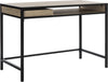Safavieh Alan 1 Shelf Desk With Drawer Oak and Black Furniture 