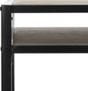 Safavieh Alan 1 Shelf Desk With Drawer Oak and Black Furniture 