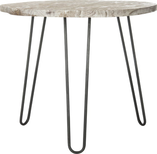 Safavieh Mindy Wood Top Dining Table Grey and White Wash Furniture 