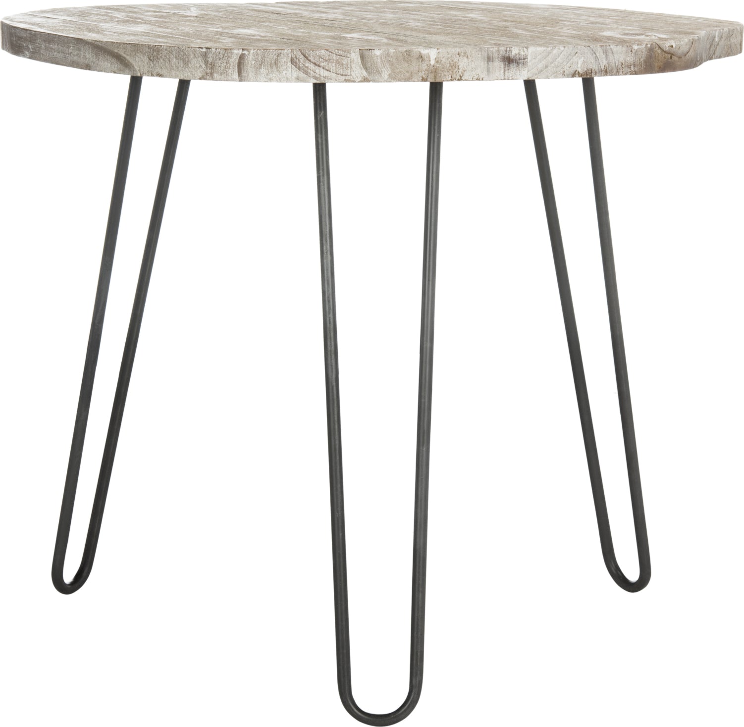 Safavieh Mindy Wood Top Dining Table Grey and White Wash Furniture main image