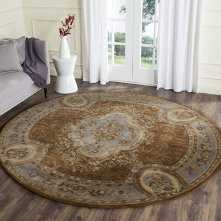 Safavieh Empire 409 Blue/Brown Area Rug Room Scene Feature