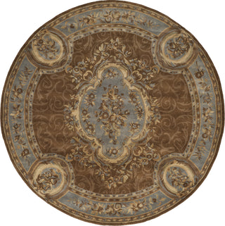 Safavieh Empire 409 Blue/Brown Area Rug Round