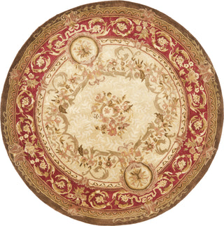 Safavieh Empire Em415 Light Gold/Red Area Rug Round