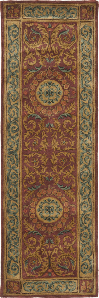 Safavieh Empire Em421 Burgundy/Gold Area Rug Runner