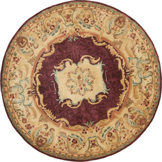 Safavieh Empire Em422 Burgundy/Gold Area Rug Round