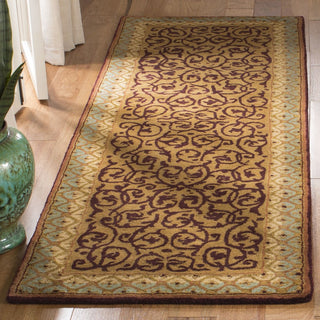 Safavieh Empire Em425 Brown/Blue Area Rug Room Scene Feature