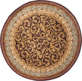 Safavieh Empire Em425 Brown/Blue Area Rug Round