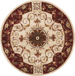 Safavieh Empire 459 Ivory/Red Area Rug Round