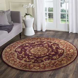 Safavieh Empire 459 Burgundy Area Rug Room Scene