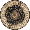 Safavieh Empire 459 Black/Ivory Area Rug Round