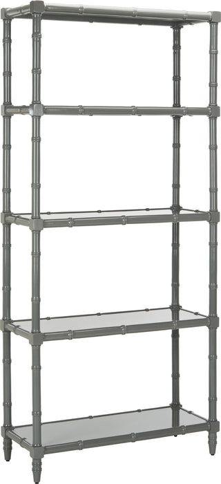 Safavieh Ebo Modern Coastal 4 Tier Etagere Grey Furniture 