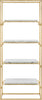 Safavieh Fiora 4 Tier Etagere Gold and White Furniture main image