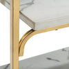 Safavieh Fiora 4 Tier Etagere Gold and White Furniture 