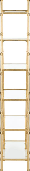 Safavieh Arden 6 Tier Etagere Gold and Clear Furniture 