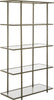 Safavieh Francis 5 Tier Etagere French Silver and Clear Furniture 