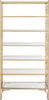 Safavieh Brooklyn 7 Tier Etagere Gold and Clear Furniture main image
