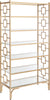 Safavieh Brooklyn 7 Tier Etagere Gold and Clear Furniture 
